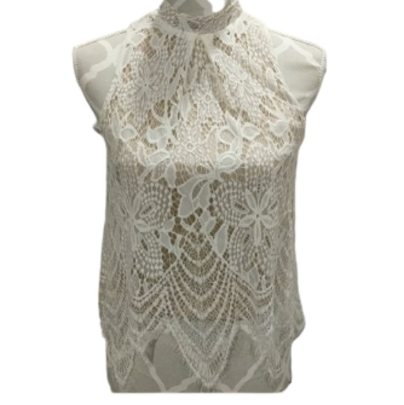 Love, fire Nordstrom halter style lace top - Picture 1 of 8